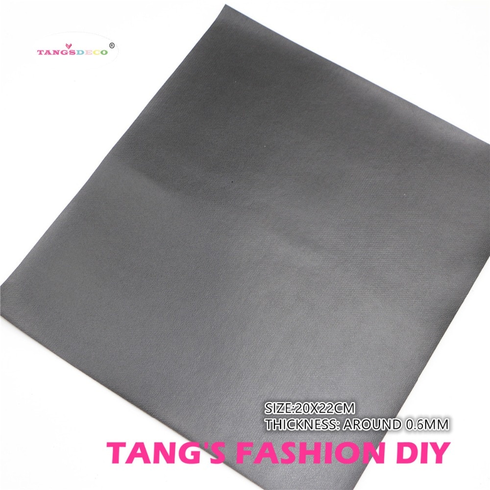 6pcs MIX STYLE BLACK color mix PU leather set/synthetic leather set/DIY fabric artificial leather