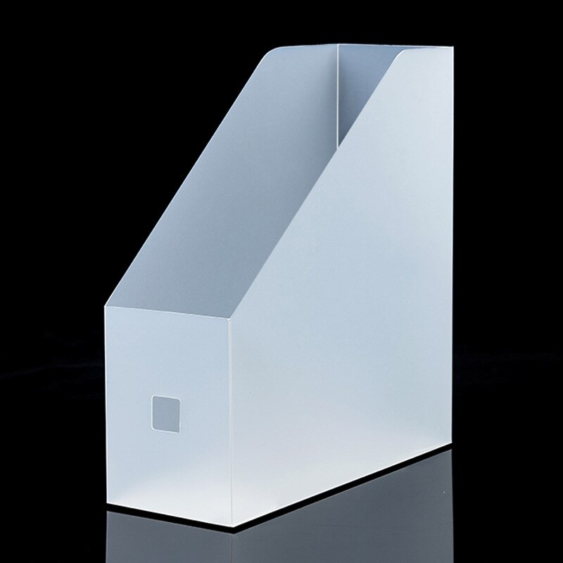 Soporte de archivo para revistas, bandeja para documentos, periódico, almacenamiento de escritorio, organizador de relleno de papel, suministros de oficina, caja de plástico, 5 uds.: Blue Straight line
