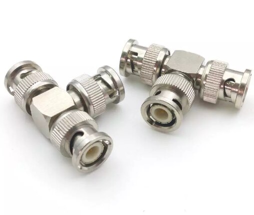 3way BNC To BNC adapter female jack & male plug triple T in series RF connectors