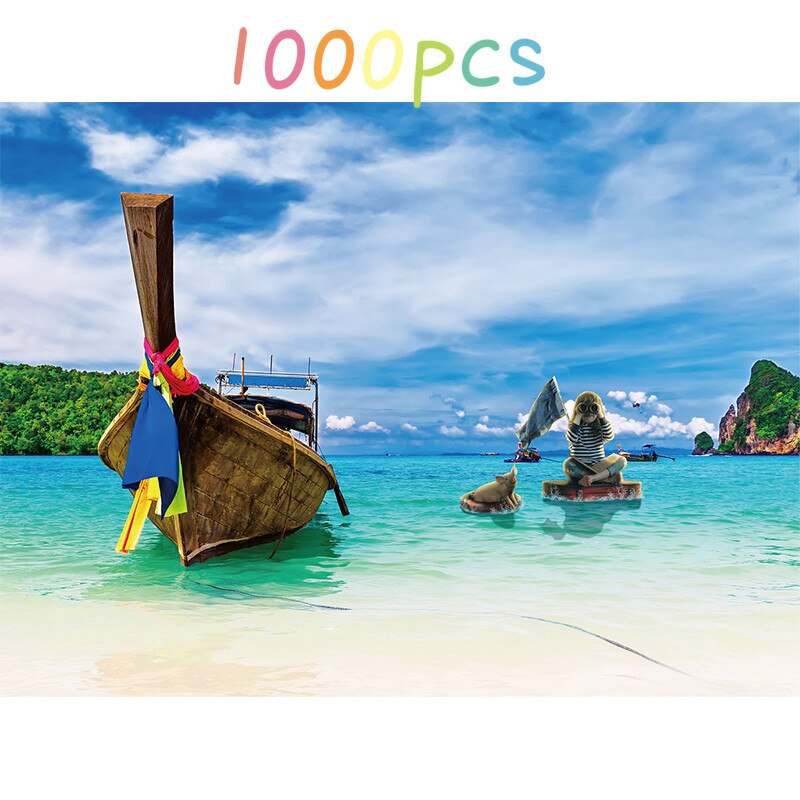 1000Pcs 300pcs Jigsaw Puzzle Assembling Landscape Picture Puzzles Toys For Adults Kids Educational Games Montessori: 05