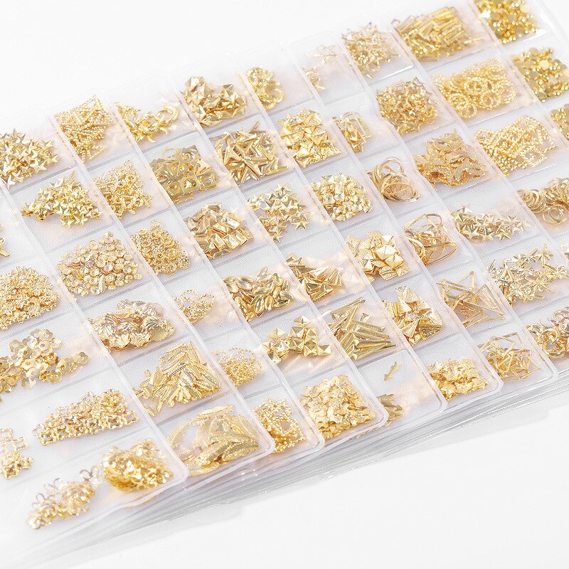 12 Styles Geometric Rivet Nail Art Tool 2 Ways Swirl Marbleizing Steel Dotting Pen Nail Accessories 1pcs