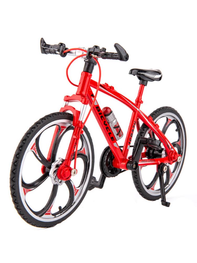Mini Bicycle Model - Foldable Alloy Bike Ornament - Wear-Resistant Simulation Decoration