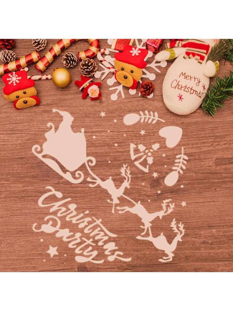 Boże narodzenie szablon robić rysowania wzornik malowanie Scrapbooking tłoczenie tłoczenie sztuka DIY rękodzieło Dziennik dekoracyjne