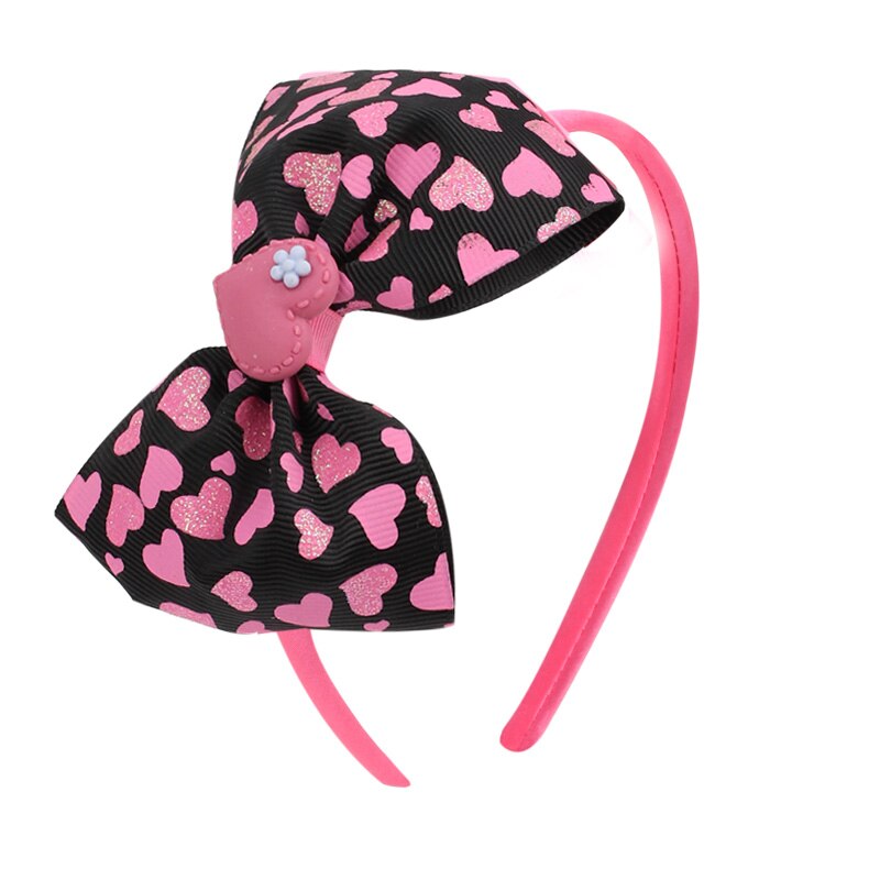 Kids Red Heart Print Hairband Children Party Hair Bands Girls Headband Decorations Ties for Valentines Day Hair Accessories: 7