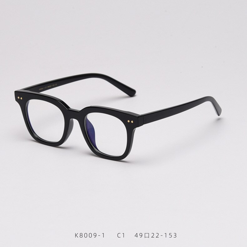 Optical Glasses Frame Man Women Brand Vintage TR90 Small Square Myopia Eyeglasses Frame Clean Lens: C1