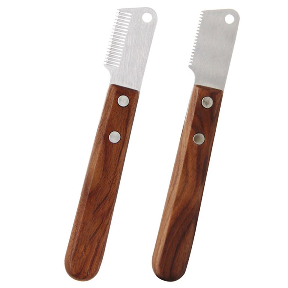 Outil de nettoyage et de décapage portable, accessoires pour la maison, portable, chat, chien, manche en bois, épilation des poils d'animaux, brosse de toilettage