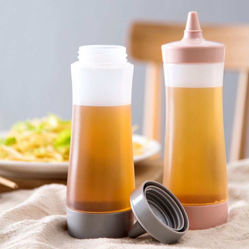 1pc pres flaske plast genanvendelig sauce syltetøj beholder til picnic frokost frokost køkken