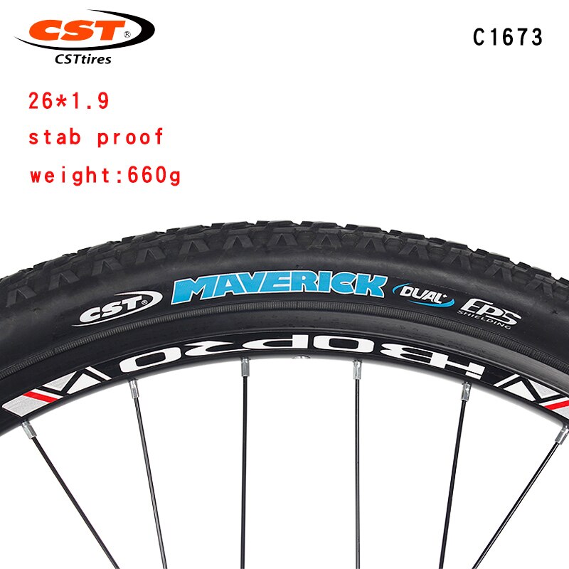 CST-neumáticos para bicicleta de montaña c1673, llanta exterior a prueba de puñaladas, resistente al desgaste, 26, 27,5 pulgadas, 1,9, 1,95, Qingfeng Xia: 26X1.9 Stab proof