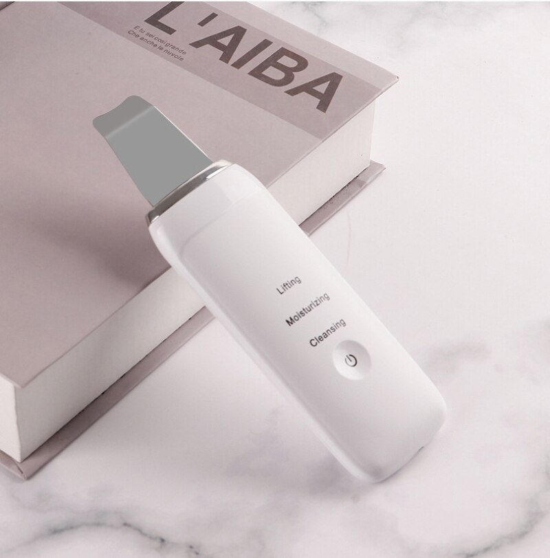 Skin Scrubber Facial Skin Scrubber USB Gentle Blackhead Remover Ultrasonic Reduce Wrinkles and spot Facial Dead Skin Removal 30D: no box