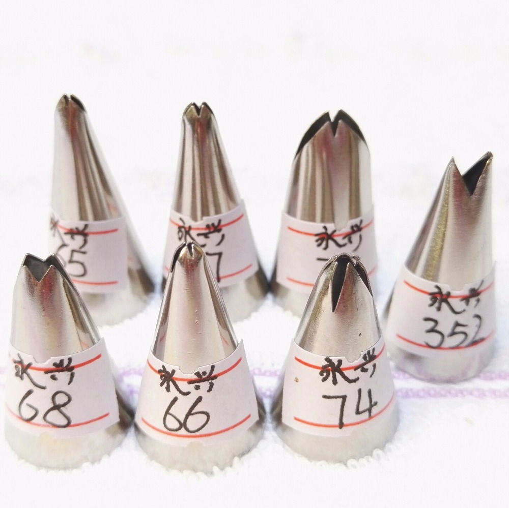 #352 leaf Tips Korea Piping Nozzles Rvs Icing Gebak Cake Decorating Decoratie Gereedschap voor de Keuken Bakken Russische