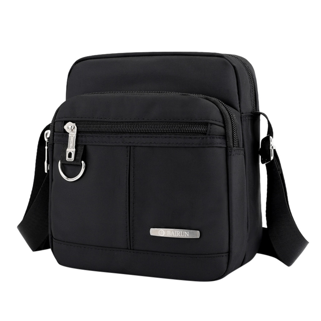 Borsa unisex ottavino Suqare lembo Borsa A Tracolla Solido Grande borsa da Viaggio Capienza della Tela di Canapa Borse Messager casuale Tote Della Chiusura Lampo Borse A Mano Della Borsa