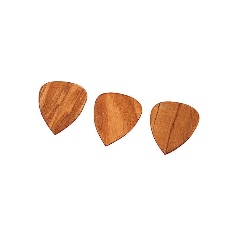 3 st trä akustisk gitarr pick plektrum hearted form picks för ukulele delar