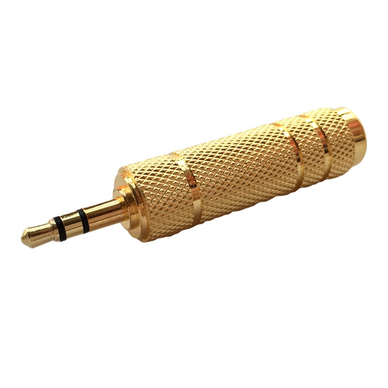 1/8 3.5mm Male to 1/4 6.3mm Female Stereo Headphone MIC Adapter