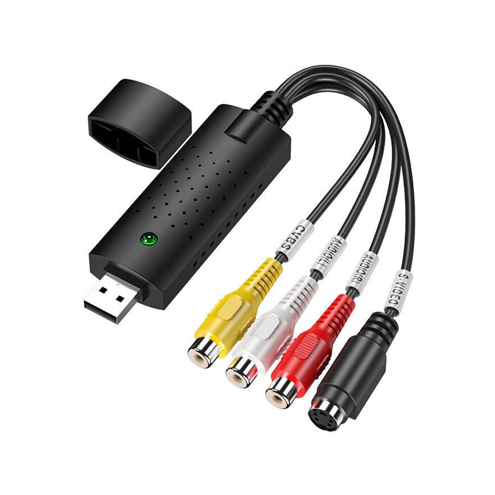 Video Capture Card Converter Video Adapter USB 2.0 Video Capture Card With Video And Audio Capture Function Support Windows
