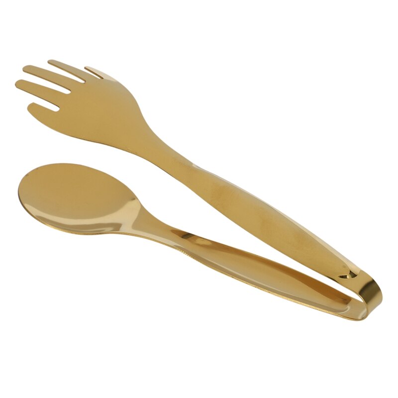 Stainless Steel Food Tongs Gold Kitchen Utensils Buffet Cooking Tools BBQ Clips Bread Steak Tong CNIM