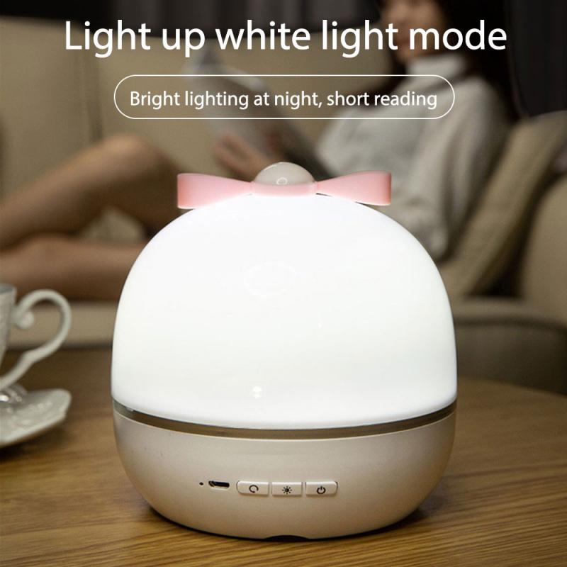 Star Music Projector Night Light Universe Starry Sky Rotate Chargeable LED Lamp Romantic Star Kids Home Bedroom Party Decor