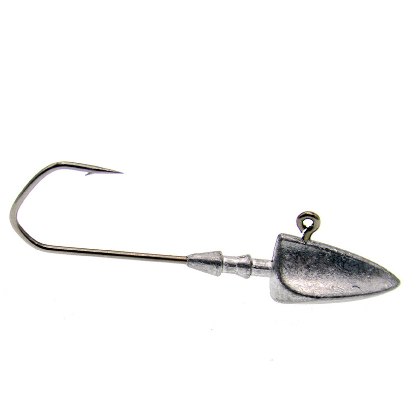 Anzuelo de insectos blandos, cebo Artificial, aparejos de pesca, dardo, Jighead, señuelo de gusano, cabeza de plantilla blanda, anzuelos triangulares, tipo de barco, 5 uds.