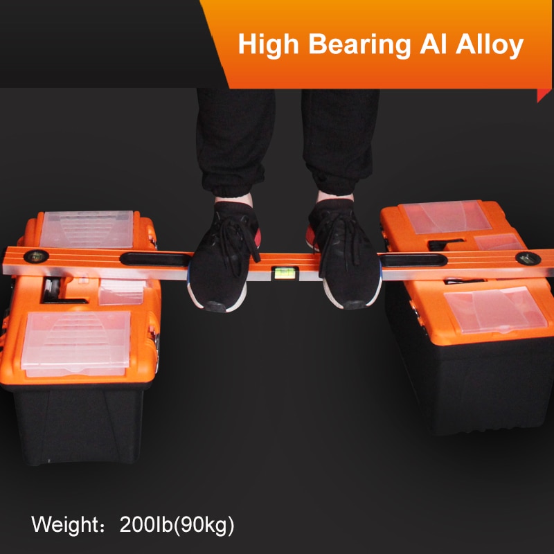 LOMVUM-règle horizontale à paliers magnétiques, haute précision, avec bulles, niveau à bulle, résistant à la rouille