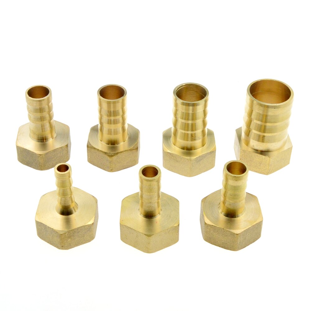Brass 12mm 14mm 8mm 10mm 19mm 25mm Hose Barb Tail Fitting 3/4" PT BSP Female Thread Connector Joint Copper Pipe Coupler Adapter