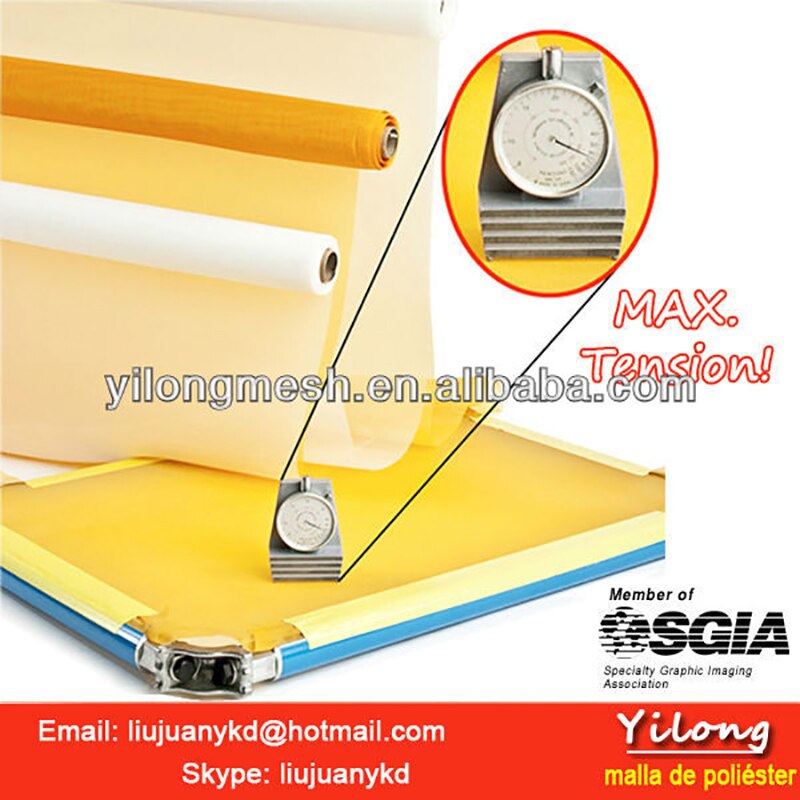 165T 420Mesh 31UM Yellow 1Meter Polyester screen printing mesh stencil fabric