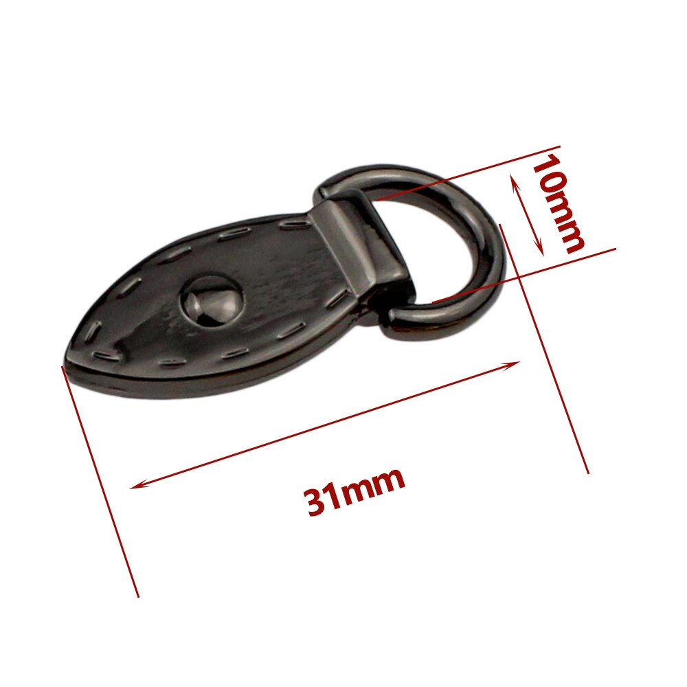 2 stücke Metall Blatt bilden Tasche Anker D-Ring Tasche Stecker Anker Schnallen Mit Schrauben Aufhänger haken Taschen Gürtel Gurt Leder Handwerk: 2Stck Pistole