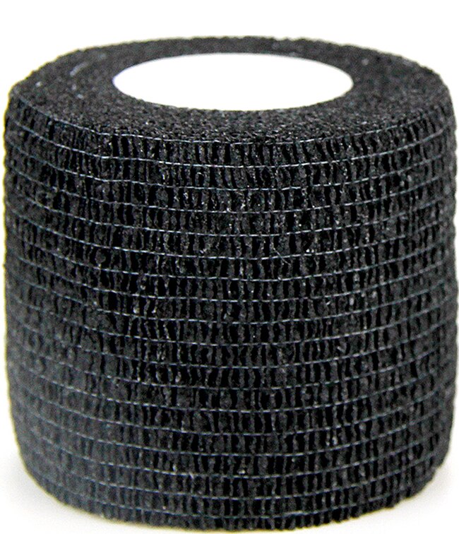 6 Rolls 5Cm Zelfklevende Bandage Wrap,6 Pcs Dierenarts Wrap Samenhangend Bandages Voor Honden Hoeses Huisdier Dieren Voor Wrist Healing Enkel: Black
