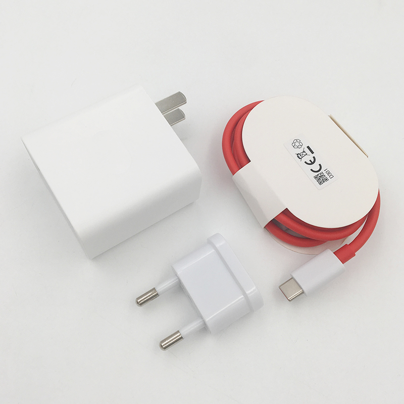 Originele Oneplus 7T Pro 30W Warp Charger 6A Type-C Kabel Dash Lading Snel Opladen Adapter Voor een Plus 1 + 7 7T 6T 6 3 3T 5T 5: US x EU and Cable