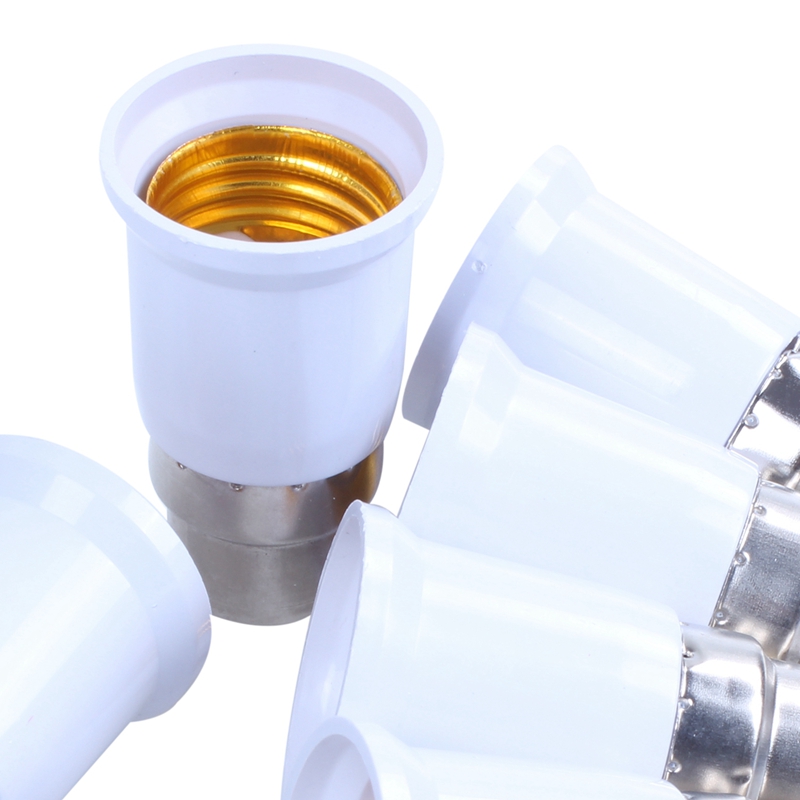 Douille d'ampoule à baïonnette B22 à E27 ES, 6 X, douille de Base de lampe, convertisseur d'extension, support adaptateur adapté 220-240V