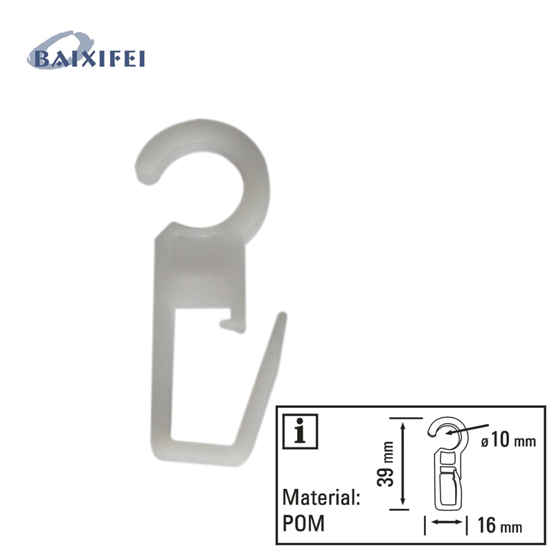 100 Pcs Plooien Haken 10Mm, Gordijn Accessoires