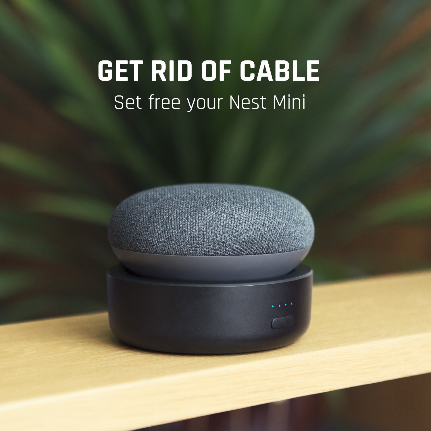 GGMM N2 Battery Base Adapt to Google Nest Mini 2nd Generation Google Portable Assistance Smart Speaker Google Nest Mini
