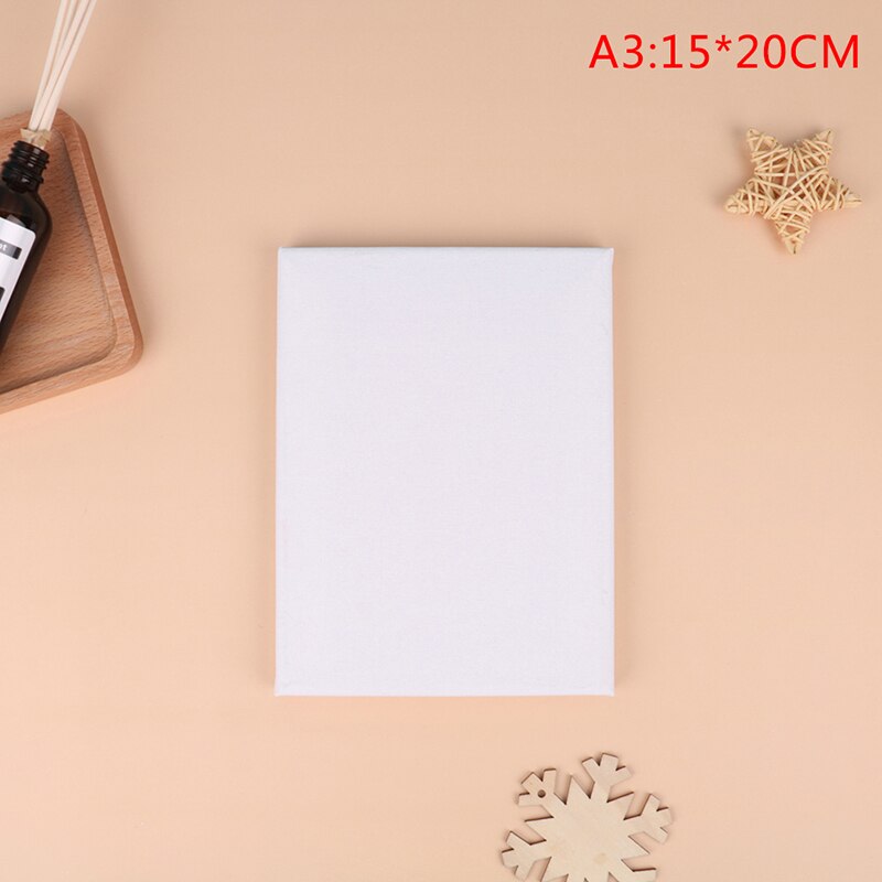 1Piece White Blank Square Artist Canvas For Canvas Oil Painting,Wooden Board Frame For Primed Oil Acrylic Paint: A3