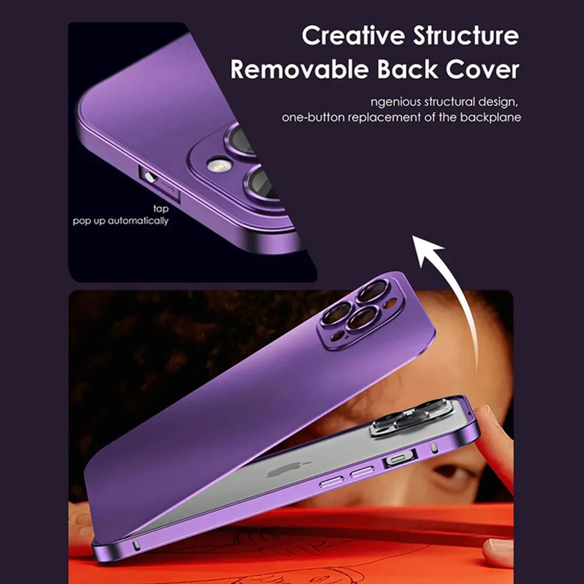 Funda de teléfono con marco de Metal de aluminio de lujo para iPhone 16, 15, 14, 13, 12 Pro Max Plus, lente de cámara, protección de cristal, cubierta trasera de PC a prueba de golpes
