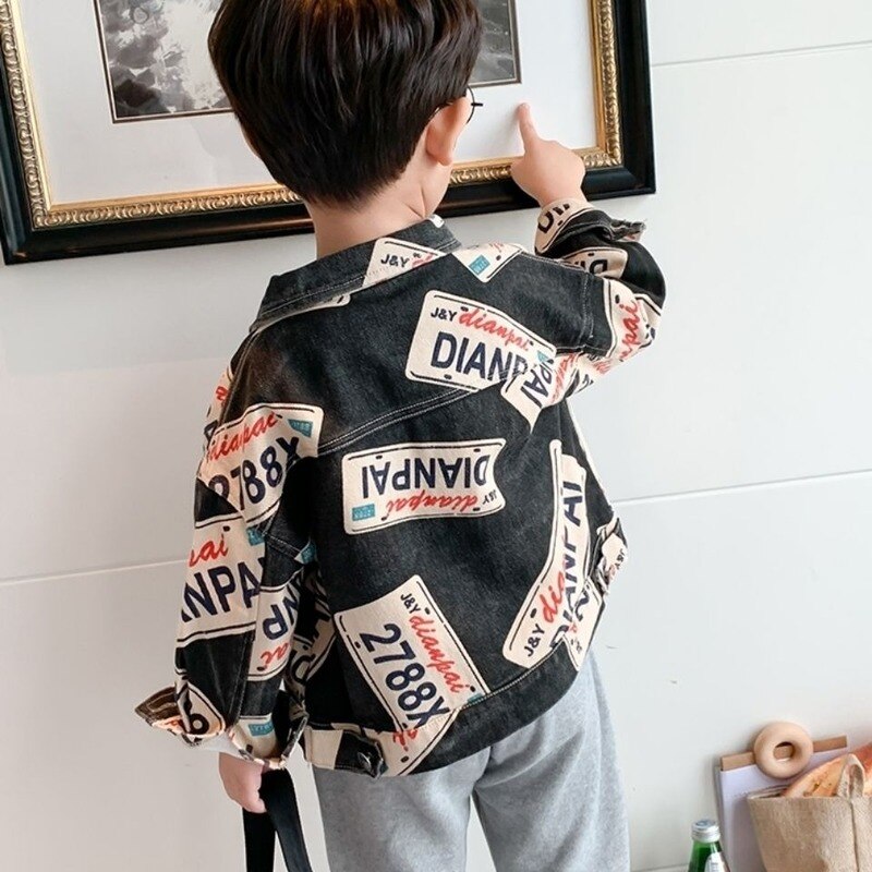 Kleinkind Junge Jacke Frühling und Herbst Jacke Neue freundlicher Kleidung für 1-10 Jahre alt Koreanische Lässig Jean jacke