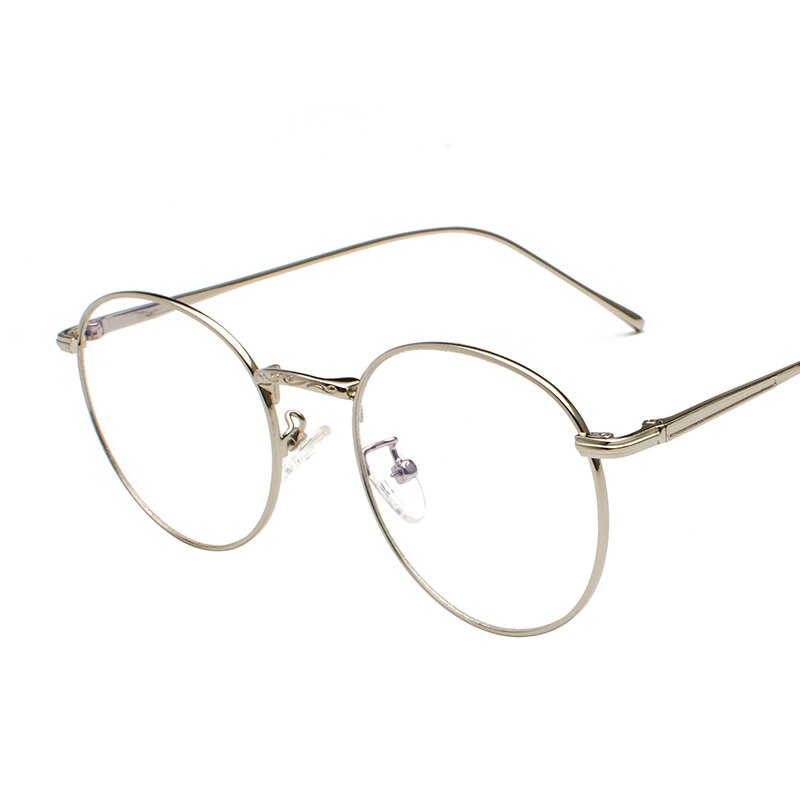 Anti-blå lys briller runde ramme computerglas briller lys blokerer skærmbeskyttelse kvinder mænd læser retro klassisk beskyttelsesbriller