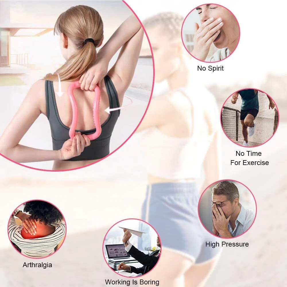 Pilates Ring - Yoga Fitness Circle - Kinetic Resistance Band - Gym Workout Accessory