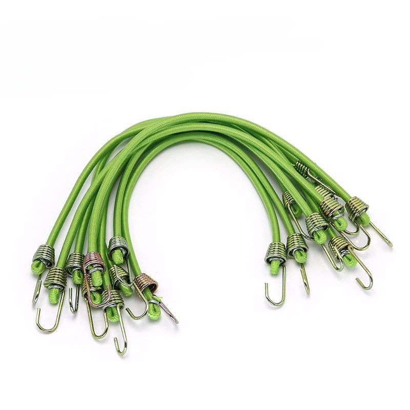 Sangle élastique pour bagages, 10 pièces, prise de cordon élastique fixe, petit crochet fixe, Mini corde en Latex de 4mm, accessoires de Camping