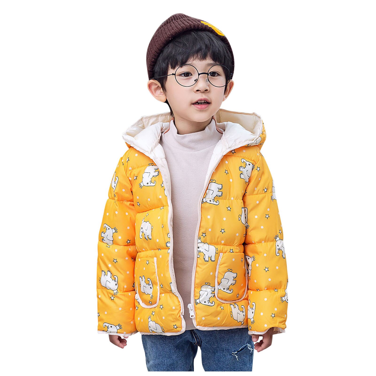Meisjes Jas & Uitloper Kinderen Katoen Gewatteerde Jas Jongens Winter Kleding Warme Jassen Cartoon Куртка Для Мальчика Kapmantel kids