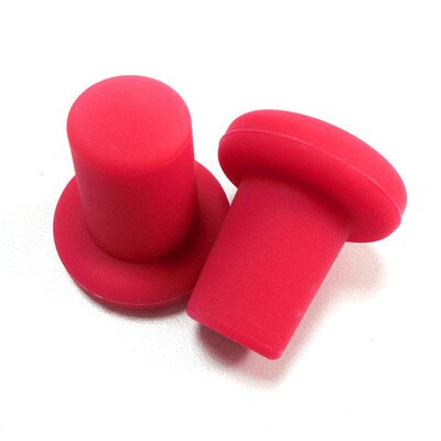 Tapón de silicona para botella, tapón para vino, herramientas de preservación para Bar familiar, seguro y saludable, 6 colores, 1 Uds.: 1 PC rose red