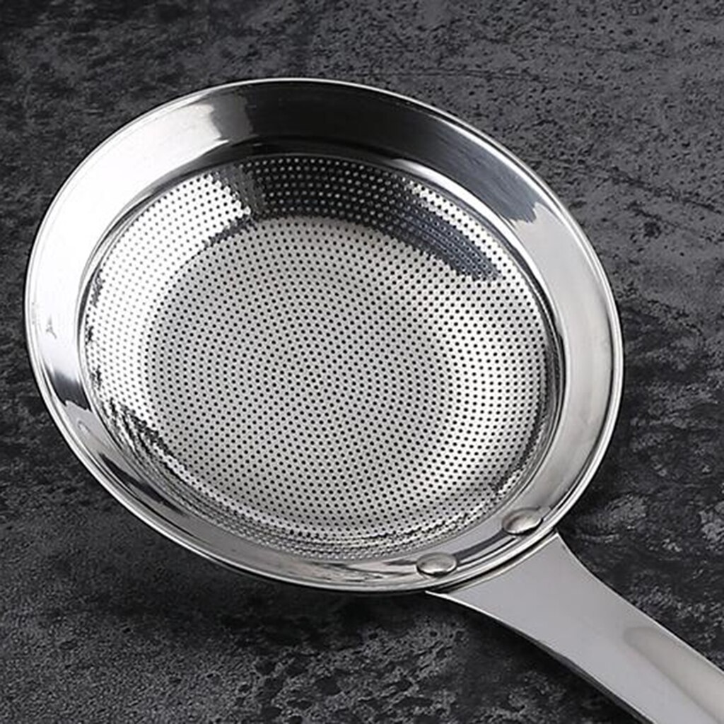 Keuken Pot Vet Skimmer Lepel Rvs Fine Mesh Voedsel Zeef