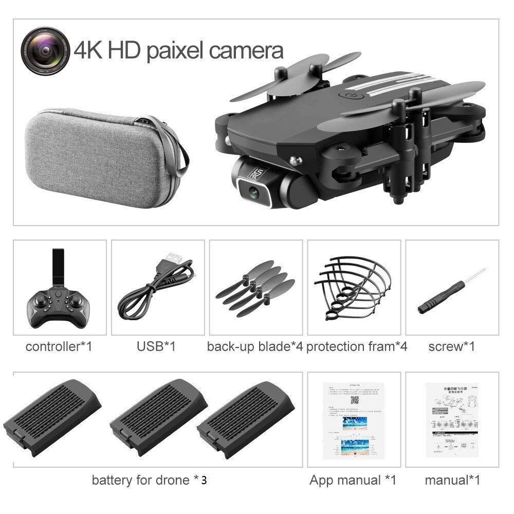 Mini Drone Per Dropshipping: 4K Black 3B Bag