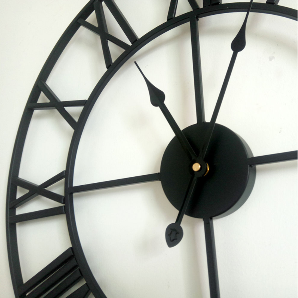 Reloj de pared grande hecho a mano, grande, de madera, Vintage, grande, artístico, lujoso, rústico, Retro 3D, 20 pulgadas