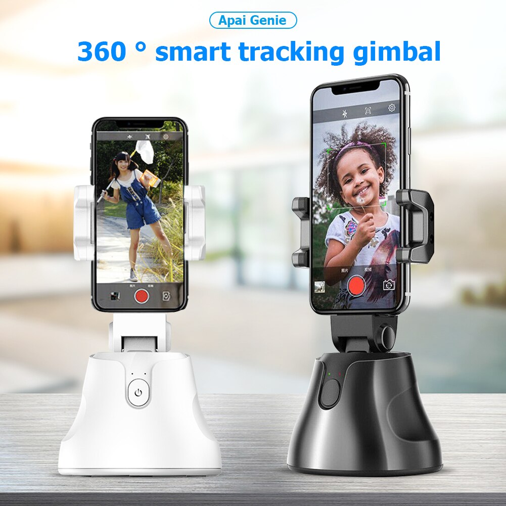 Draagbare All-In-Een Auto Smart Schieten Selfie Stok, 360 Rotatie Auto Gezicht Tracking Object Tracking Vlog Camera Telefoon Houder