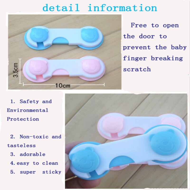 10pcs/lot Door Drawer Cabinet Lock Safety Lock Child Safety Products