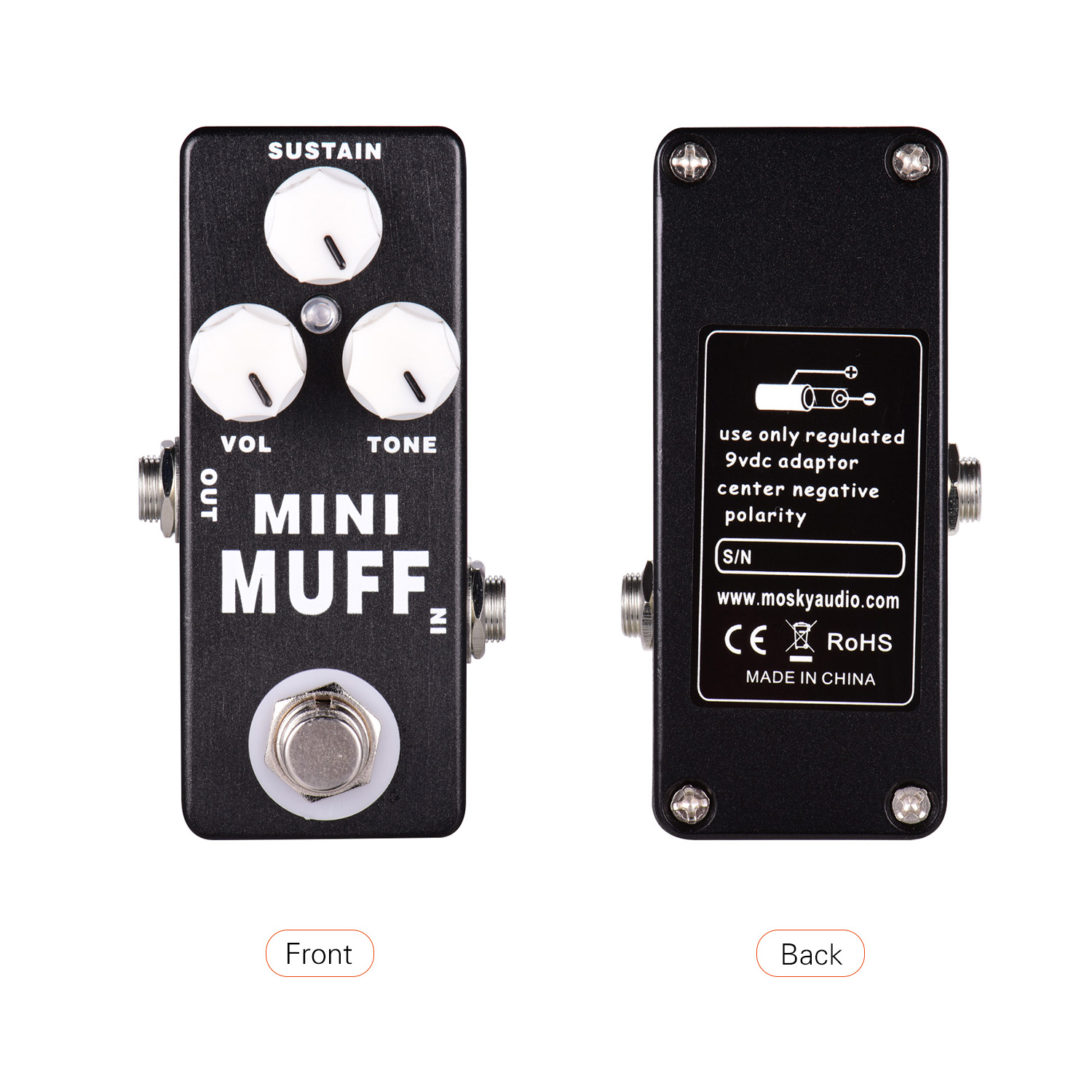 MOSKY MINI MUFF Audio chitarra elettrica effetti per basso pedale distorsione Overdrive Buffer ritardo Reverb True Guitar Parts accessori