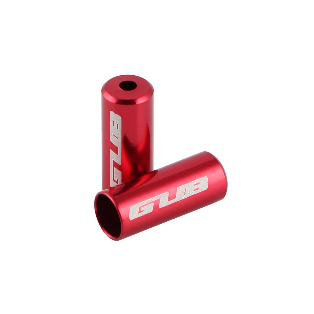 Gub 100 st aluminium cykelväxel bromsvajerhatt mountainbike racercykel bromsväxelvajer slang vajerskydd ändskydd tillbehör: 5mm bromsröda