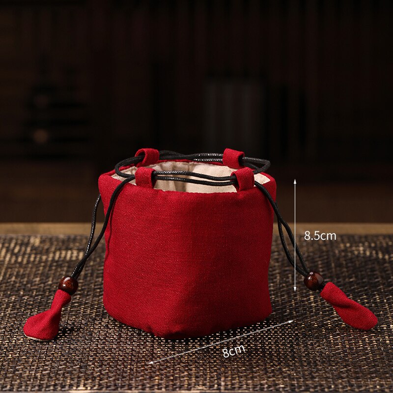 Verdikte Geweven Katoen Satijn Theekopje Zak Chinese Handgemaakte Tas Draagbare Opbergtas Doek Tas Reizen Theepot Tas Thee Set Zak: G