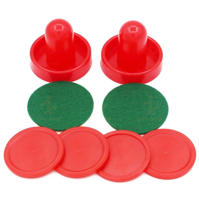 8 st/set hem standard airhockey pushers och puckar, ersättning för spelbord målvaktstillbehör hållbara