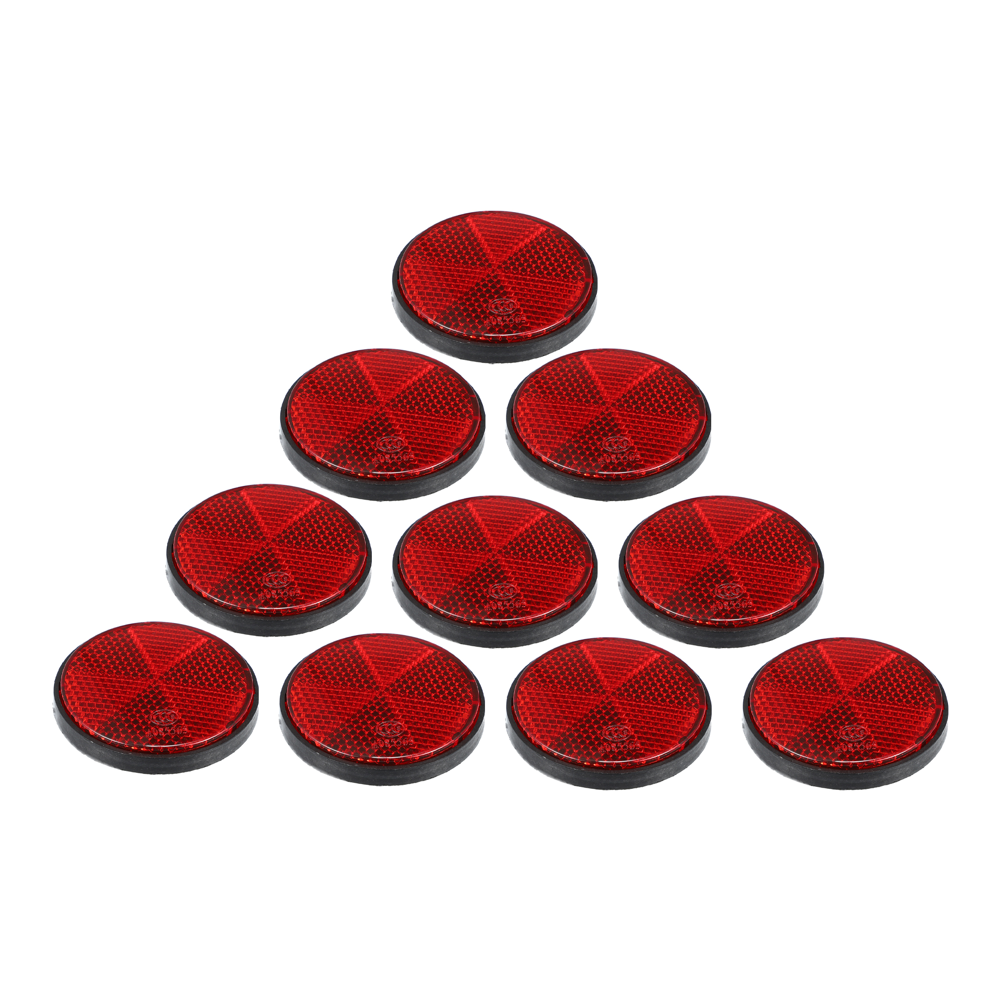 Motoforti 4/6/10 pz M6x1.0 Striscia di Avvertimento Nastro Adesivo Riflettente di Plastica Universale Montaggio A Vite Riflettore Decalcomanie per Moto: Arancione