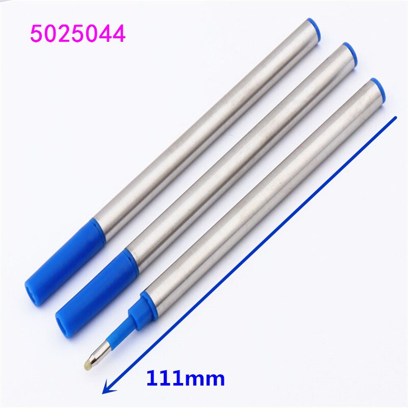 Bolígrafo de metal pesado de para estudiantes, Pluma de pluma con punta media, 411 colores, para escuela y oficina,: 3pcs ink Blue