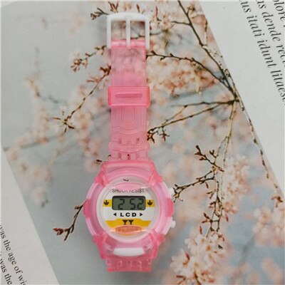 Kind Horloges Led Digitale Horloge Armband Kids Outdoor Sport Horloge Voor Jongens Meisjes Elektronische Datum Klok Reloj Infantil: PINK
